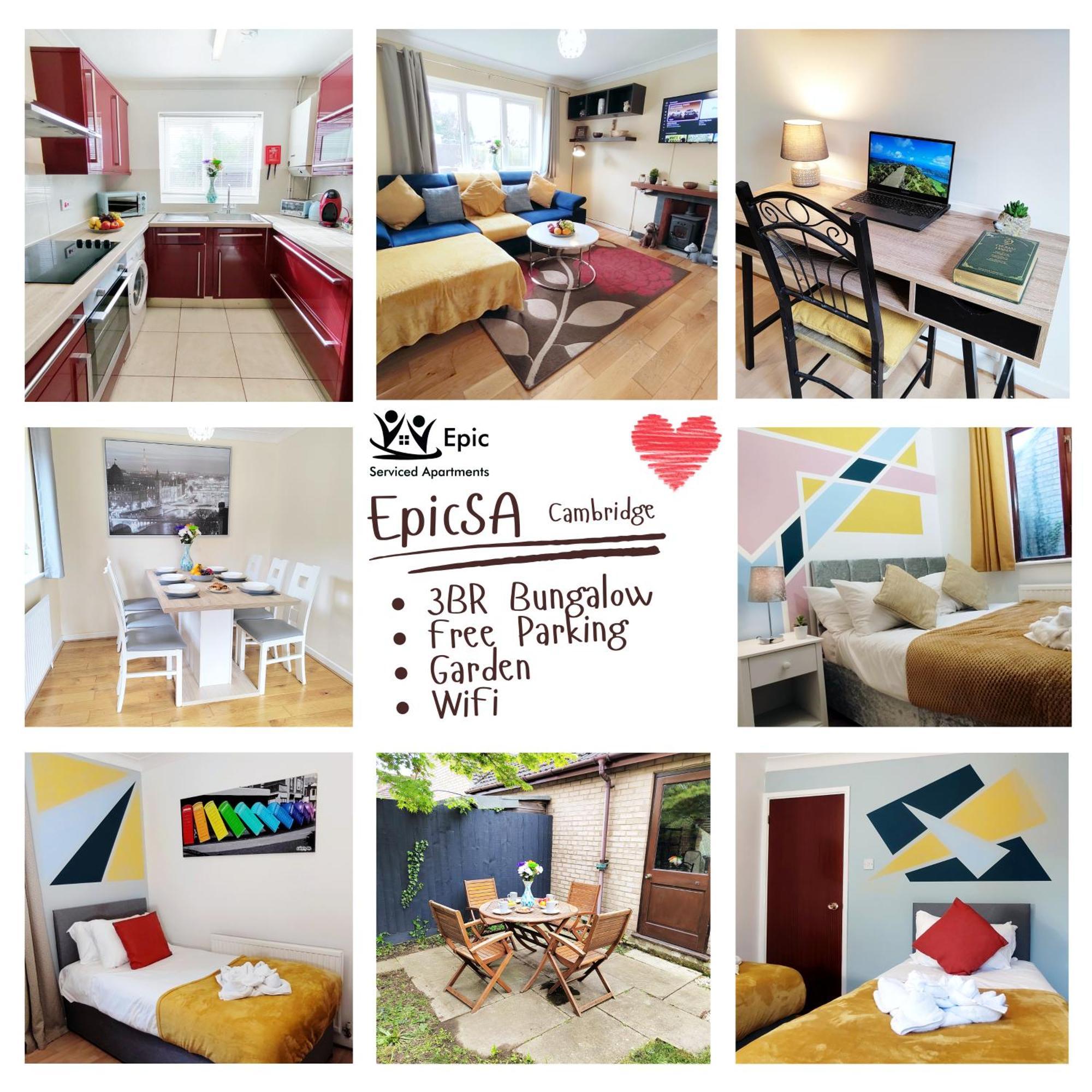 Apartment Epicsa - Quiet Bungalow, 3 Bedroom With Parking & Garden *